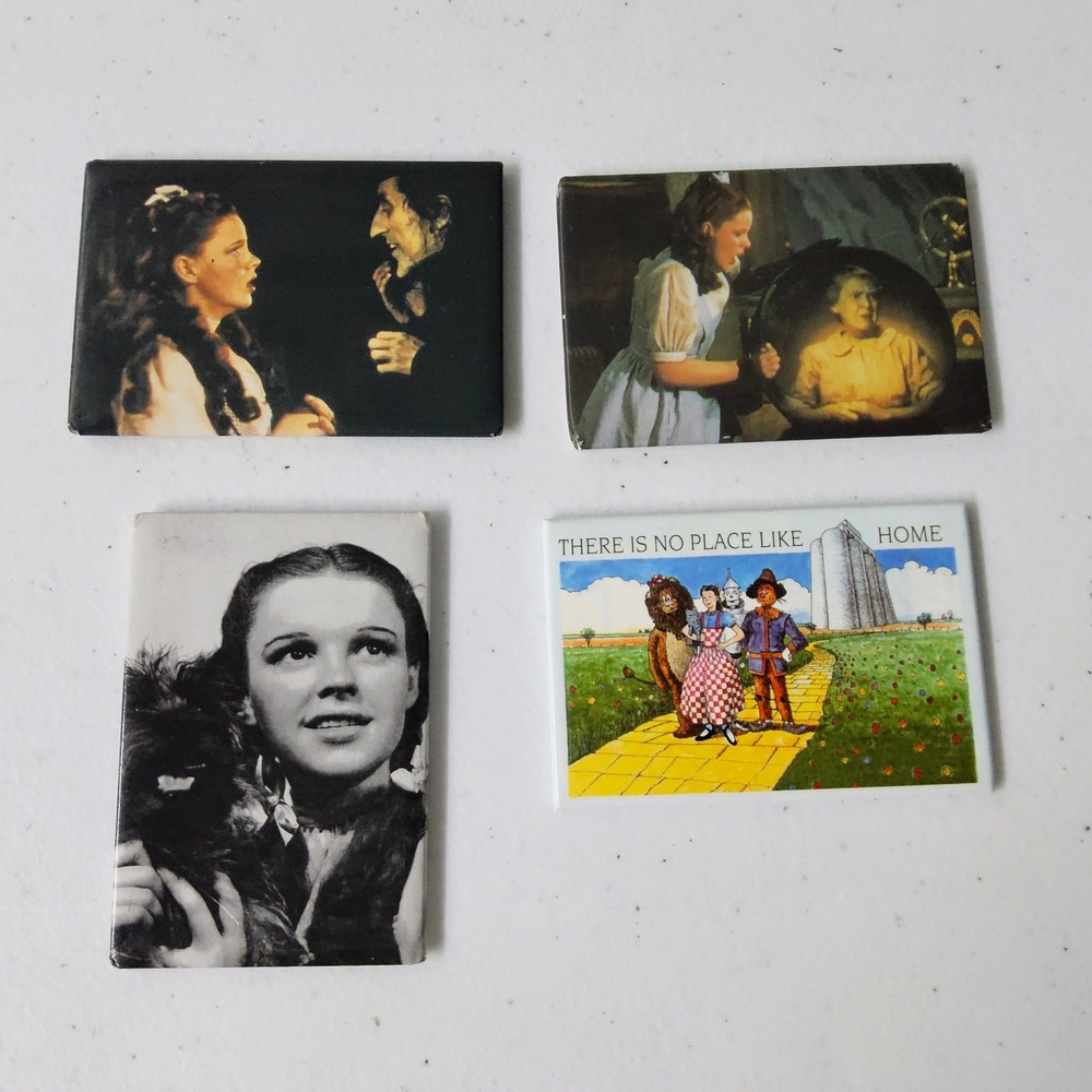 Wizard of Oz Magnets MGM Grand Movie Scenes Dorothy‎ Toto Set of 4